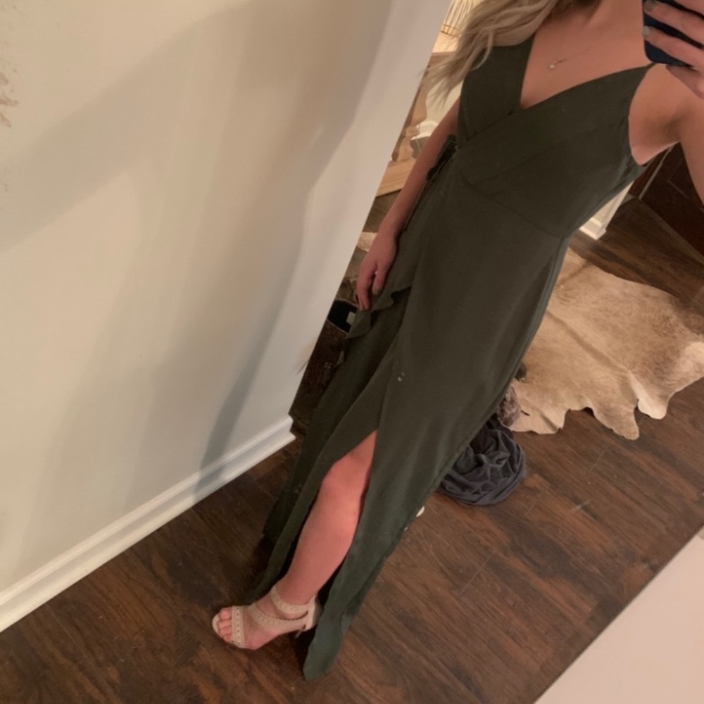 Jumpsuit/dress hunter green